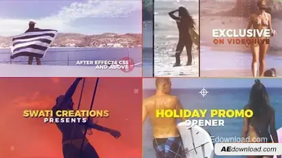 Holiday Promo Openers template preview