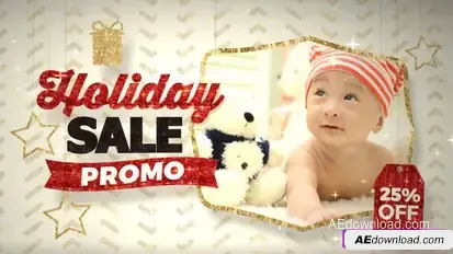 Videohive Holiday Sale Promo Video Displays template preview