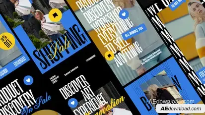 Holiday Sale Video Stories Display After Effect Template broadcast-packages template preview