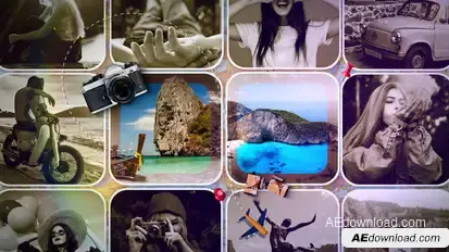 Holiday Slideshow Video Displays template preview