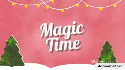 Holiday Typography Titles template preview