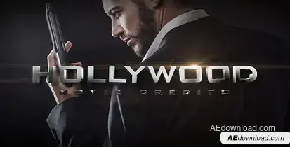 Hollywood Movie Credits Titles template preview