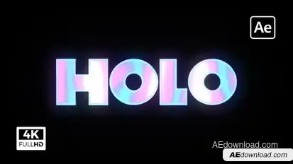 Holo Logo Opener Logo Stings template preview