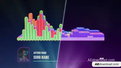 Hologram Music Visualizer Product Promo template preview