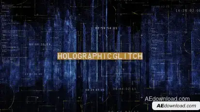 Holographic City Opener Titles template preview