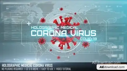 Holographic Medical Corona Virus Openers template preview