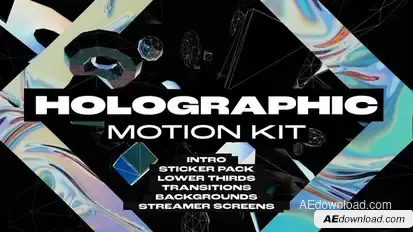 Holographic Motion Kit broadcast-packages template preview