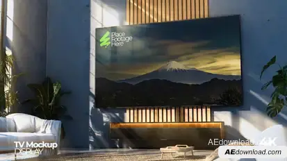 Home Interior UHD TV Mockup Video Displays template preview