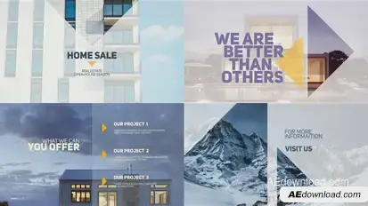 Home sale Video Displays template preview