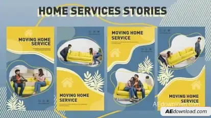 Home Services Stories Openers template preview