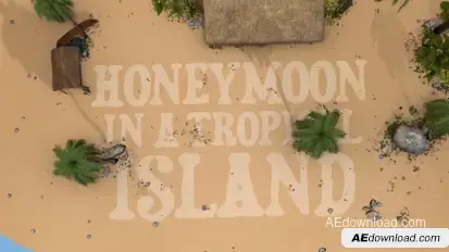 Honeymoon, wedding & travel slideshow Video Displays template preview