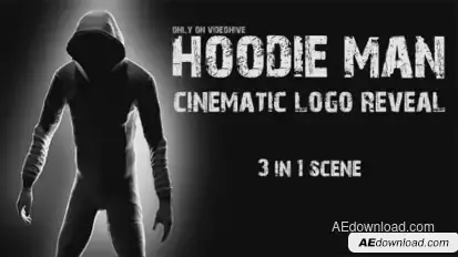 Hoodie Man - Cinematic Logo Reveal 3 in 1 Openers template preview