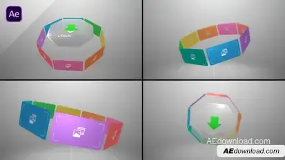 Horizontal Carousel Slideshow Openers template preview