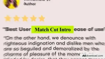 Horizontal Match Cut Openers template preview