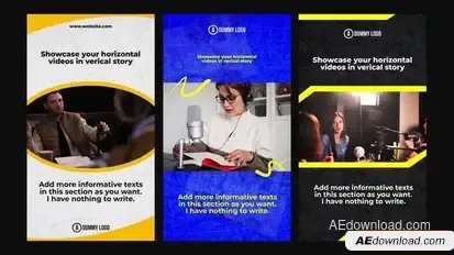 Horizontal to Vertical Video Openers template preview