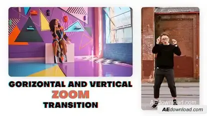 Horizontal | Vertical | Zoom Transition Elements template preview