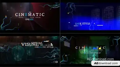 Horror Cinematic Titles Openers template preview