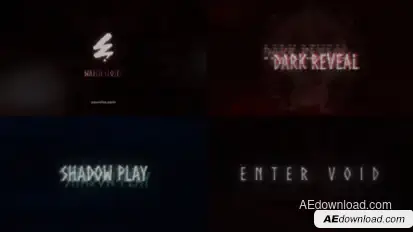 Horror Logo for After Effects Logo Stings template preview