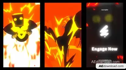 Horror Monster Logo Opener for After Effects Logo Stings template preview