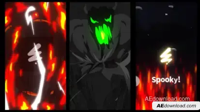 Horror Monster Logo Opener for After Effects Logo Stings template preview