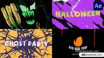Horror Monster Logo Opener for After Effects Logo Stings template preview