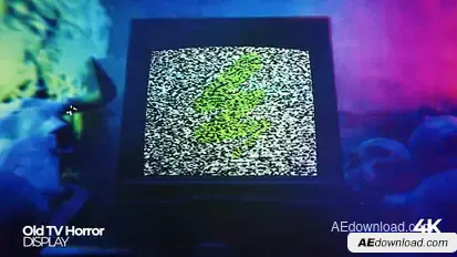 Horror Old TV Video Displays template preview