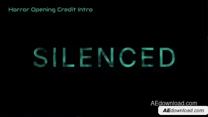 Horror Opening Credit Intro Openers template preview