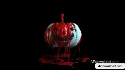 Horror Pumpkin Logo Reveal Logo Stings template preview