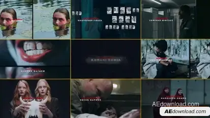 Horror Thriller Title sequence Openers template preview