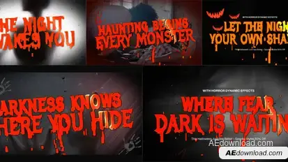 Horror Title Animation Titles template preview