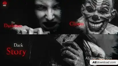 Horror Titles In Photos Openers template preview
