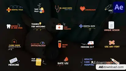 Hospital Titles for After Effects Titles template preview