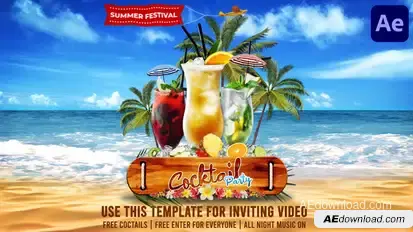 Hot Summer Festival | After Effects Titles template preview