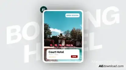 Hotel Booking Elements template preview