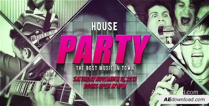 House Party Video Displays template preview