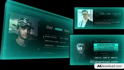 HUD 3D Profiles 6 Elements template preview