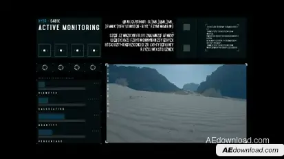 HUD Active Monitoring Infographics template preview