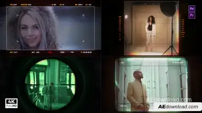 HUD Overlay Camera Viewfinder & Scope Elements template preview