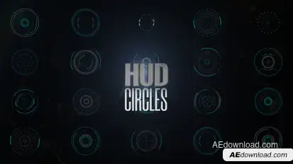 HUD Circles Elements template preview