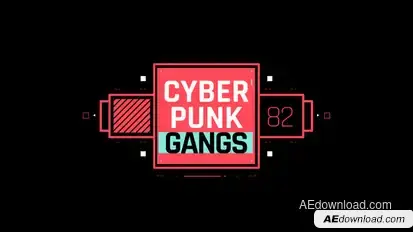 HUD Cyberpunk Titles Titles template preview