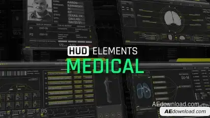 HUD Elements Medical Elements template preview