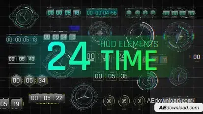 HUD Elements Time Elements template preview