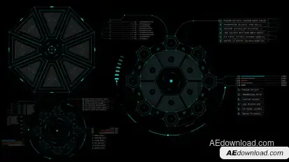 HUD Info Gadgets 2 Infographics template preview