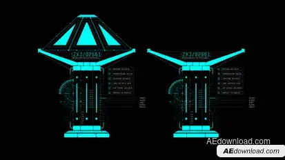 HUD Info Gadgets 3 Elements template preview