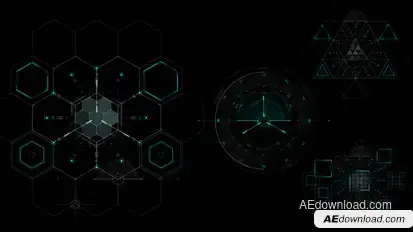 HUD Info Gadgets 4 Elements template preview