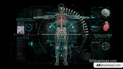 HUD Info Medical 4 Elements template preview