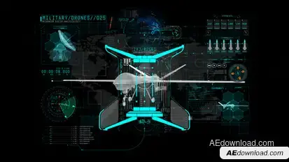 HUD Info Miltary Drone Elements template preview