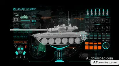 HUD Info Miltary Tank Elements template preview