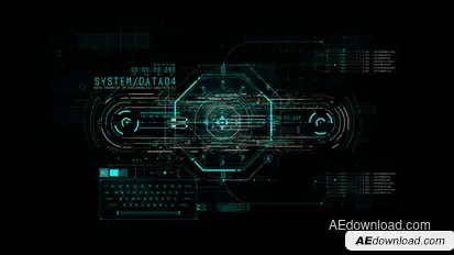 HUD Info System 4 Elements template preview