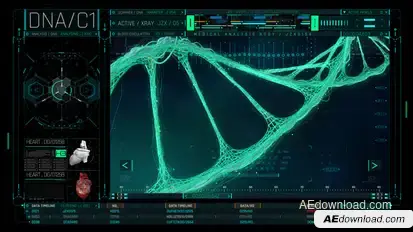 HUD Medical DNA1 Elements template preview